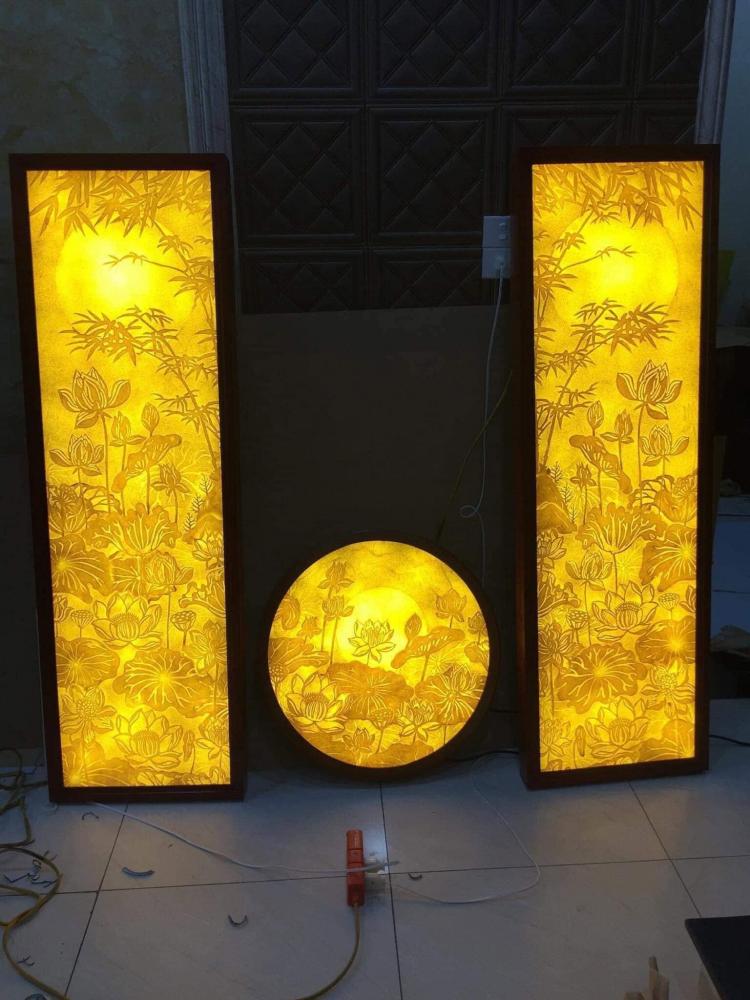 Tranh trúc chỉ trang trí không gian thờ cúng